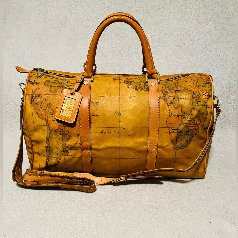 ALVIERO Martini World Map Boston Bag